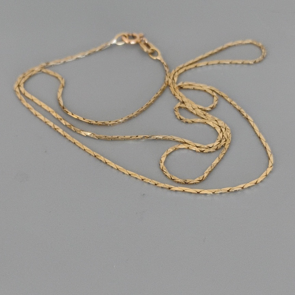 Cobra Link 14 K Gold Necklace